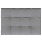 Pallet Cushion 120x80x12 cm Grey Fabric