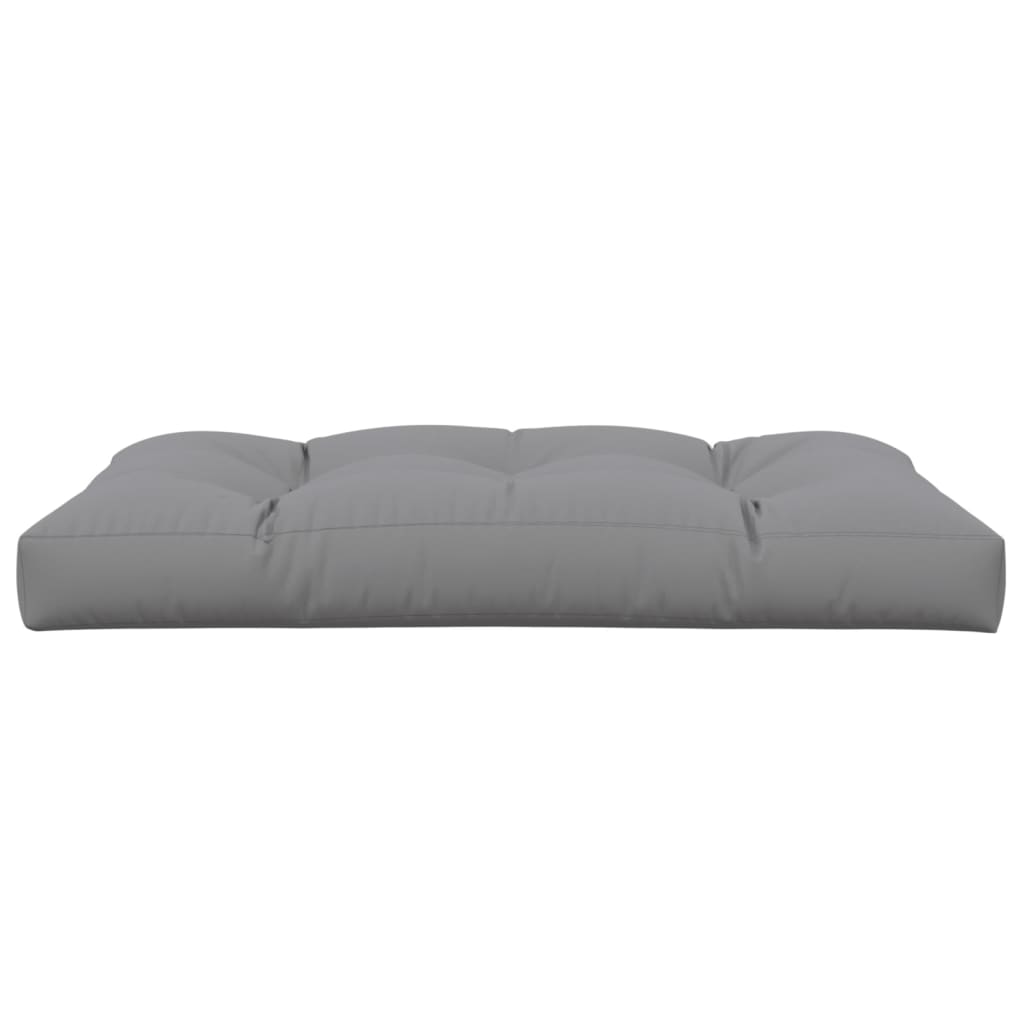 Pallet Cushion 120x80x12 cm Grey Fabric