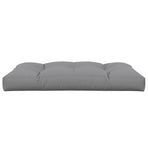 Pallet Cushion 120x80x12 cm Grey Fabric