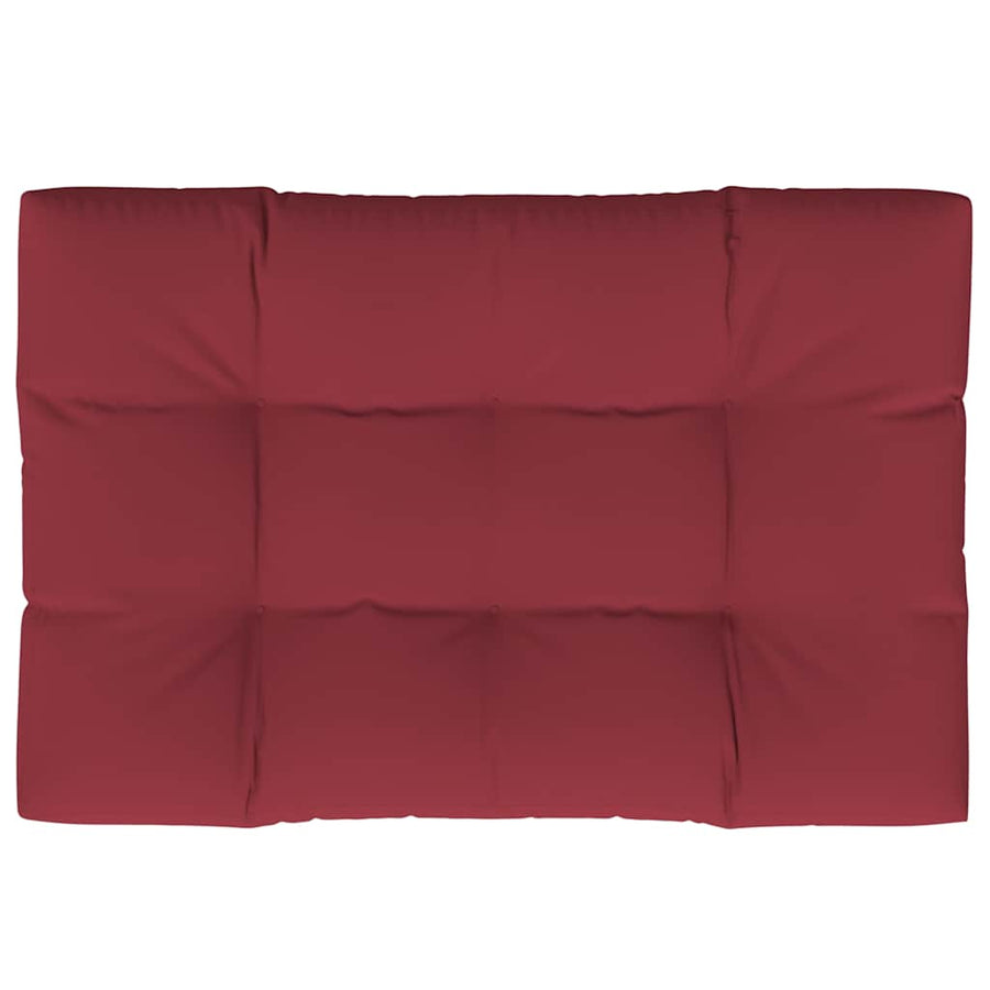 Pallet Cushion Wine Red 120x80x12 cm Fabric