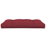 Pallet Cushion Wine Red 120x80x12 cm Fabric - 45-Degree Angle