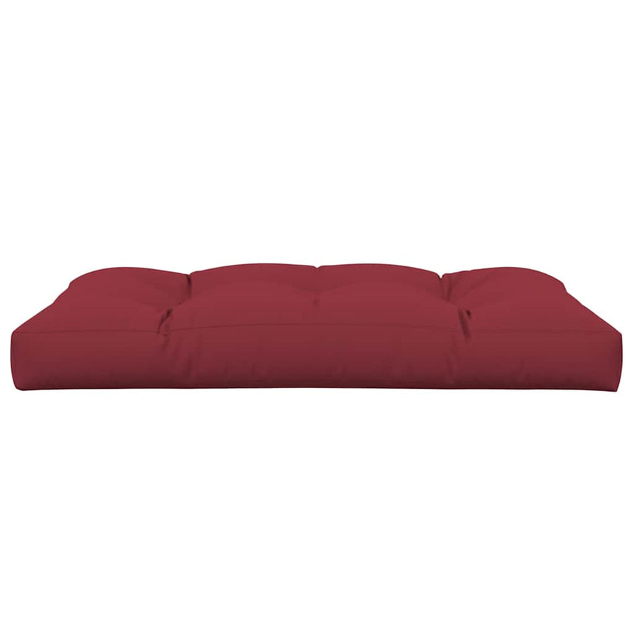 Pallet Cushion Wine Red 120x80x12 cm Fabric