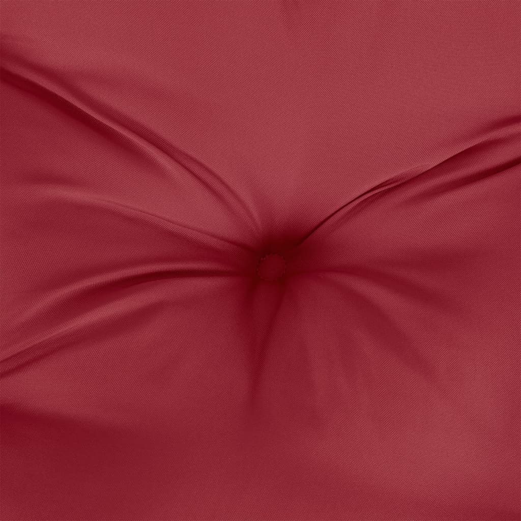 Pallet Cushion Wine Red 120x80x12 cm Fabric