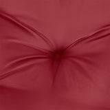 Pallet Cushion Wine Red 120x80x12 cm Fabric - Close-Up Angle
