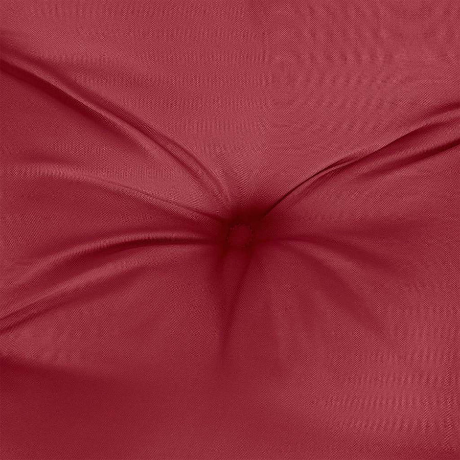 Pallet Cushion Wine Red 120x80x12 cm Fabric
