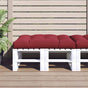 Pallet Cushion Wine Red 120x80x12 cm Fabric