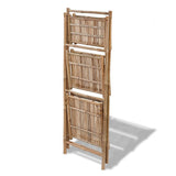3-Tier Folding Bamboo Plant Rack - Side View