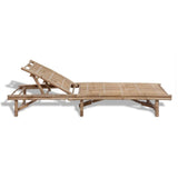 Sun Lounger Bamboo - Front View