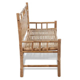 Garden Bench 120 cm Bamboo - Top-Down View