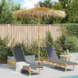 Bamboo Garden Parasol 270 cm with Banana Leaf Roof