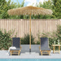 Bamboo Garden Parasol 270 cm with Banana Leaf Roof