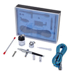 Airbrush Set with Glass Jar 0.2 / 0.3 / 0.5 mm Nozzles