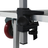 Portable Dog Grooming Table with Castors - Low Angle