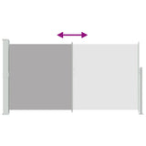 Patio Retractable Side Awning 160 x 300 cm Grey