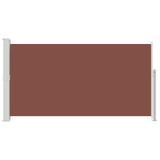 Patio Retractable Side Awning 160 x 300 cm Brown - Top-Down View