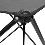 Foldable Camping Table Grey - Side View