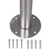 Stainless Steel Stand for Double Mailbox - Top-Down View