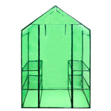 Walk-in Greenhouse with 4 Shelves - Side View