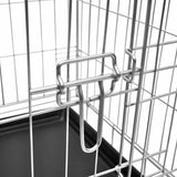 Foldable Metal Dog Bench M - Top-Down View