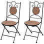 Folding Chairs 2 pcs Ceramic Terracotta