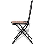 Folding Chairs 2 pcs Ceramic Terracotta