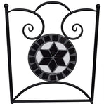 Folding Chairs 2 pcs Ceramic Black and White