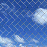 Chain Link Fence Galvanised Steel 15x0.8 m Silver - Side View