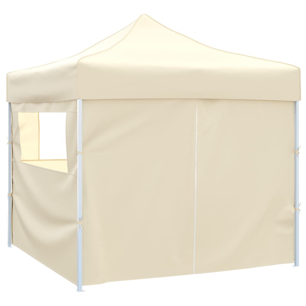 Cream Foldable Tent 3 x 3 m with 4 Walls