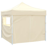 Cream Foldable Tent 3 x 3 m with 4 Walls