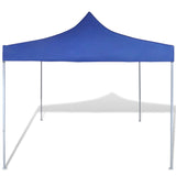 Blue Foldable Tent 3 x 3 m - Front View