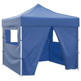 Blue Foldable Tent 3 x 3 m with 4 Walls