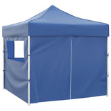 Blue Foldable Tent 3 x 3 m with 4 Walls