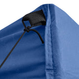 Blue Foldable Tent 3 x 3 m with 4 Walls - 45-Degree Angle