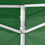 Green Foldable Tent 3 x 3 m with 4 Walls