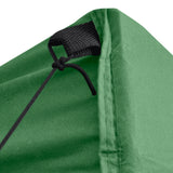 Green Foldable Tent 3 x 3 m with 4 Walls - 45-Degree Angle