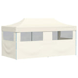 Cream Foldable Pop-up Party Tent 3 x 6 m - Close-Up Angle
