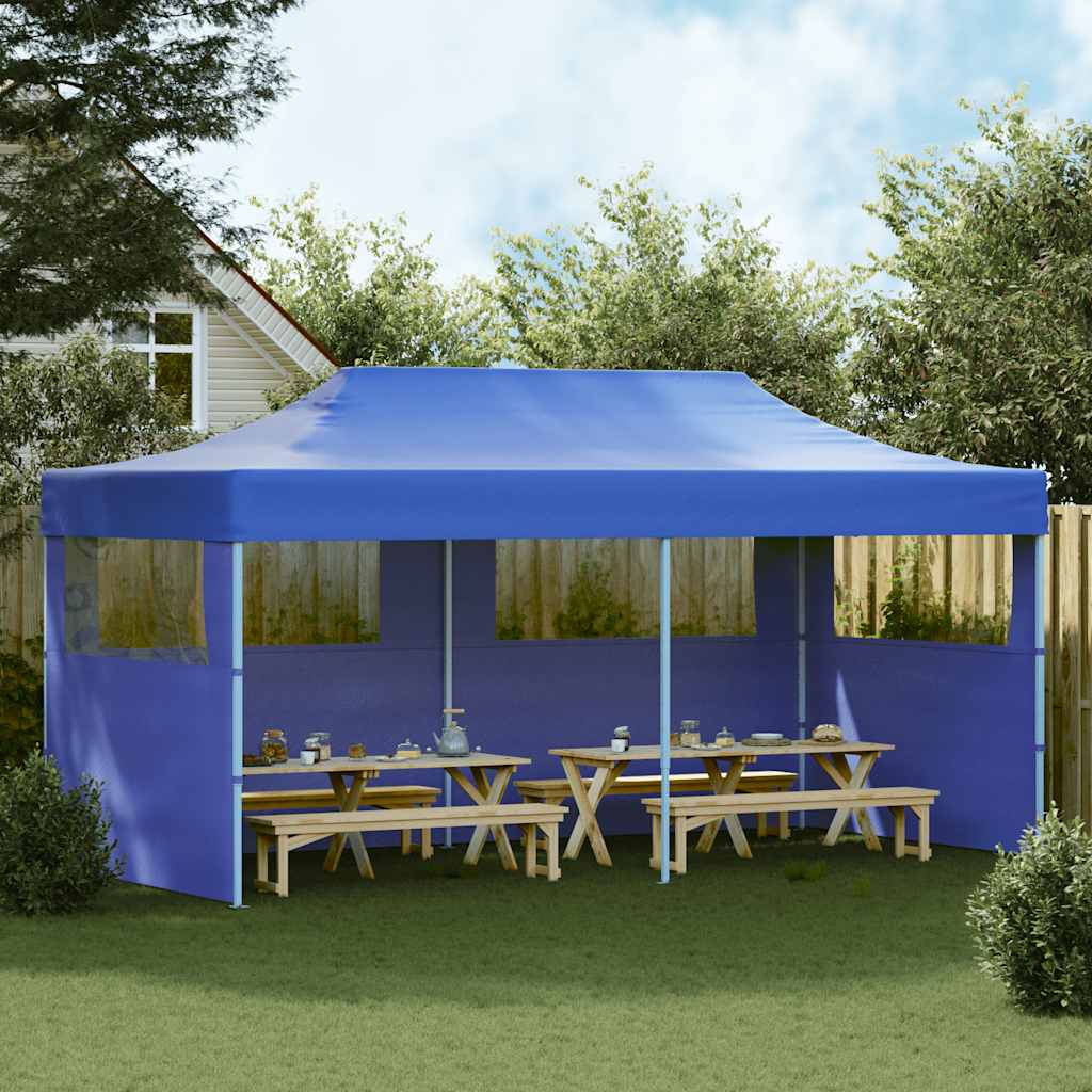Blue Foldable Pop-up Party Tent 3 x 6 m