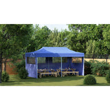 Blue Foldable Pop-up Party Tent 3 x 6 m - Top-Down View