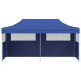 Blue Foldable Pop-up Party Tent 3 x 6 m - Rear View