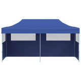 Blue Foldable Pop-up Party Tent 3 x 6 m - 45-Degree Angle