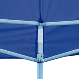 Blue Foldable Pop-up Party Tent 3 x 6 m - Low Angle