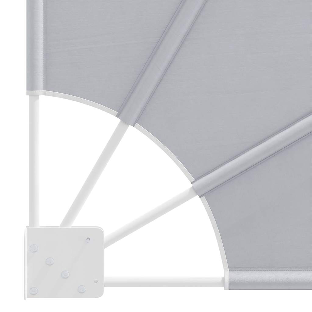 Collapsible Balcony Side Awning Grey 160x240 cm