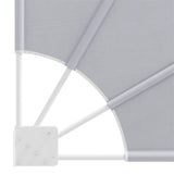 Collapsible Balcony Side Awning Grey 140x140 cm