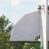 Collapsible Balcony Side Awning Grey 140x140 cm