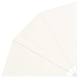 Collapsible Balcony Side Awning Cream 210x210 cm - Front View