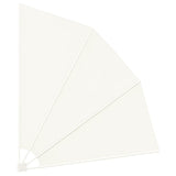 Collapsible Balcony Side Awning Cream 210x210 cm - 45-Degree Angle