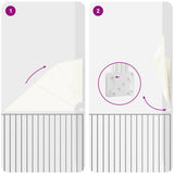 Collapsible Balcony Side Awning Cream 160x240 cm - Rear View