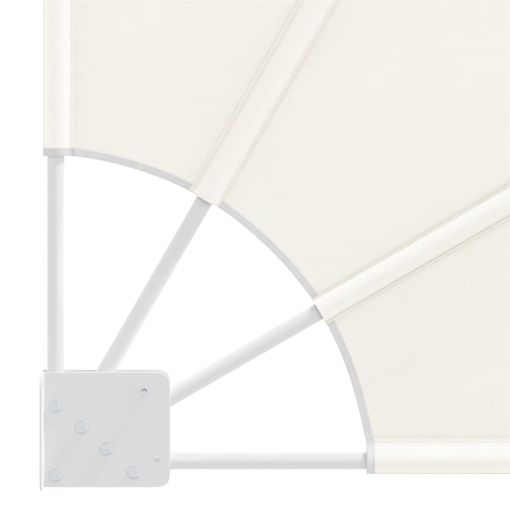 Collapsible Balcony Side Awning Cream 160x240 cm