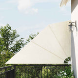 Collapsible Balcony Side Awning Cream 160x240 cm