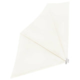 Collapsible Balcony Side Awning Cream 140x140 cm